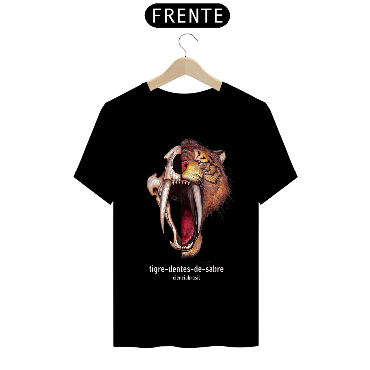 Nome do produto: T-Shirt Prime caras Tigre-dentes-de-sabre
