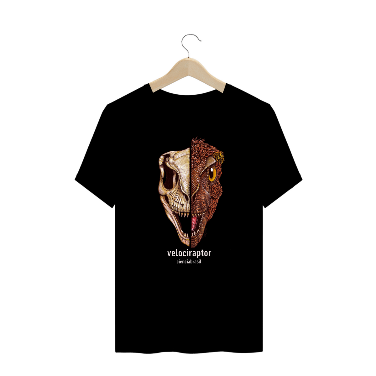 Nome do produto: T-Shirt Plus Size caras Velociraptor