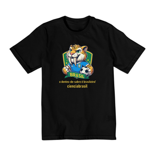 Nome do produtoT shirt quality infantil (10 a 14) Smilodon Brasil 3