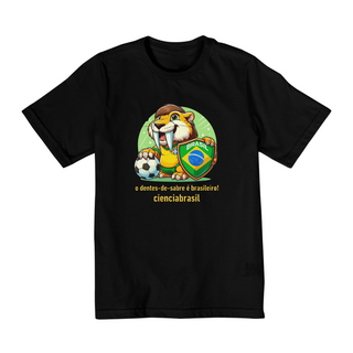 Nome do produtoT shirt quality infantil (2 a 8) Smilodon Brasil 2