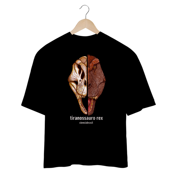 T Shirt oversized Tiranossauro