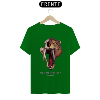 Nome do produtoT-Shirt Quality caras Tigre-dentes-de-sabre