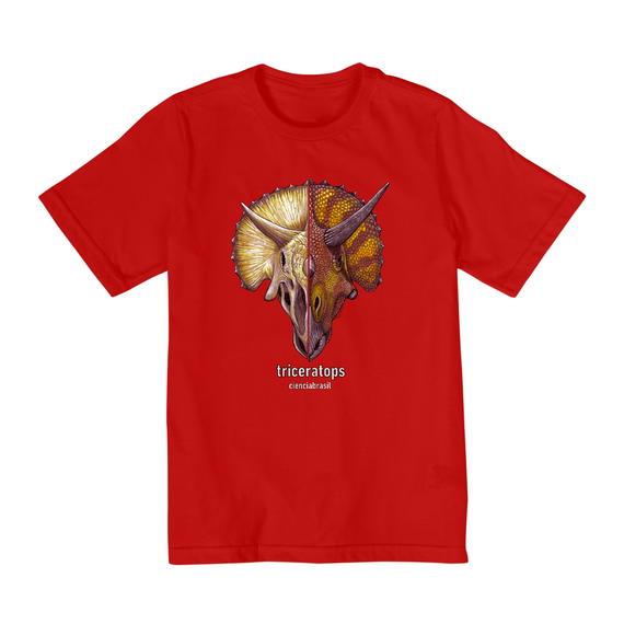 T-Shirt Quality Infantil (10 a 14) caras Triceratops