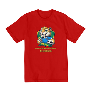 Nome do produtoT shirt quality infantil (2 a 8) Smilodon Brasil 3