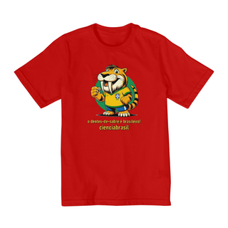 Nome do produtoT shirt quality infantil (2 a 8) Smilodon Brasil 1