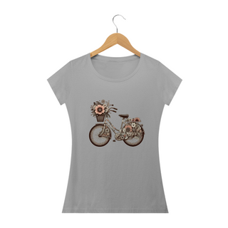 Nome do produtoCamiseta Feminina Baby long Bicicleta Vintage