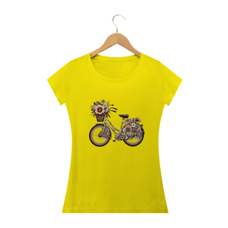 Nome do produtoCamiseta Feminina Baby long Bicicleta Vintage