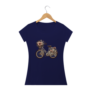 Nome do produtoCamiseta Feminina Baby long Bicicleta Vintage