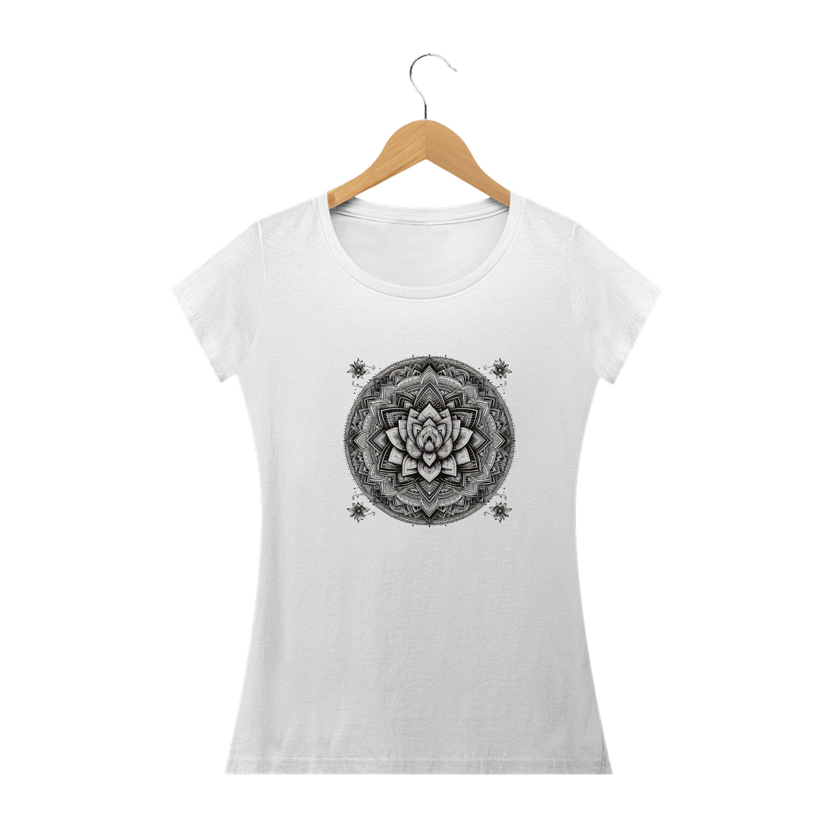 Nome do produto: Camiseta Feminina Mandala Zen