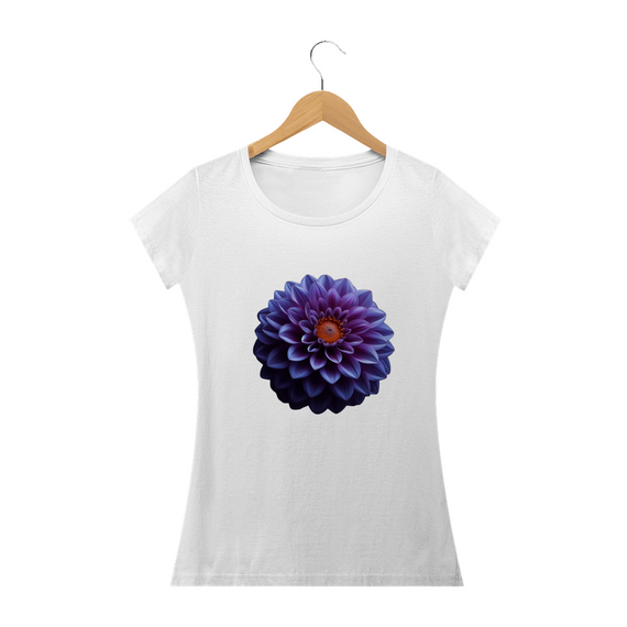 Camiseta Feminina Baby Long Flor