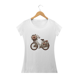 Nome do produtoCamiseta Feminina Baby long Bicicleta Vintage