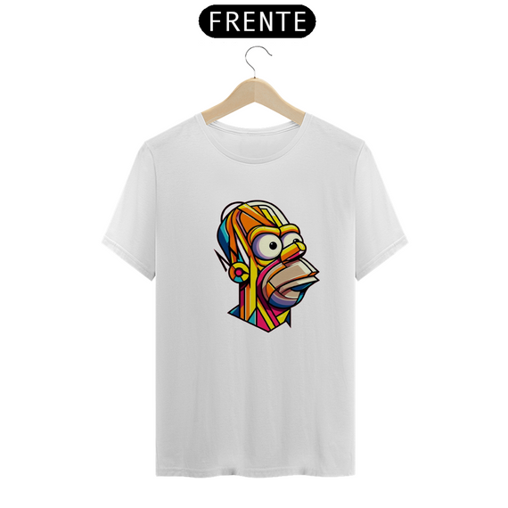 Camiseta Homer Simpson Geométrica