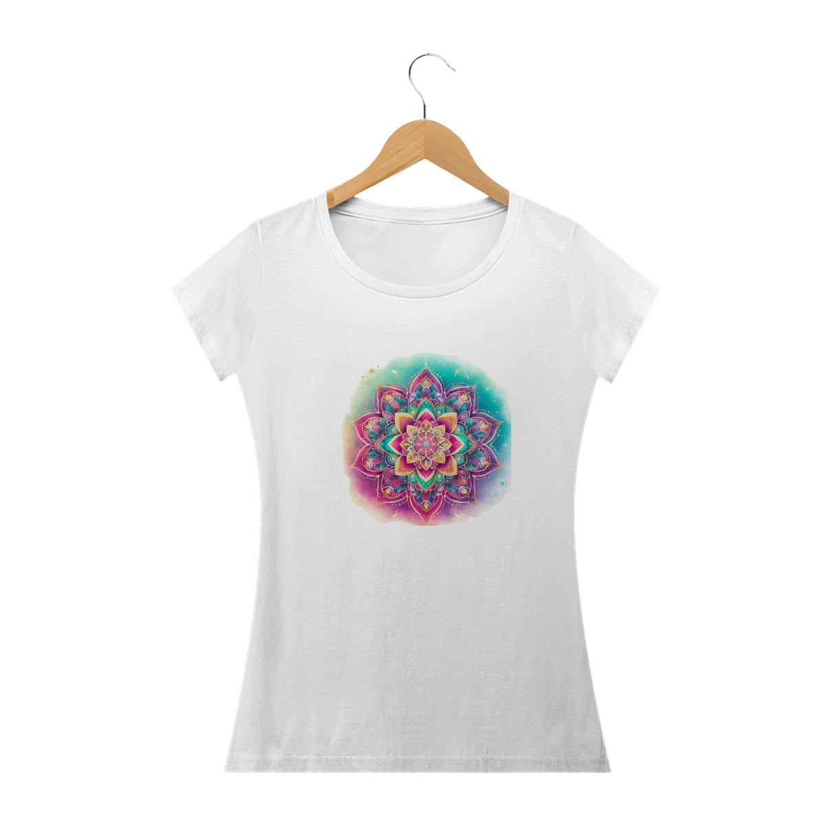 Nome do produto: Camiseta Mandala Divina: Elevando Seu Estilo a um Novo Patamar