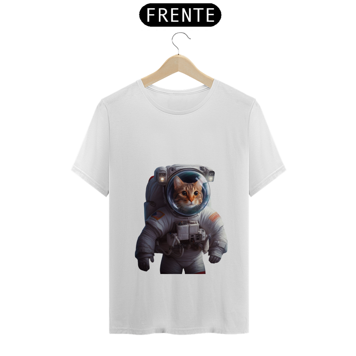 Nome do produto: Camiseta Gato Astronauta