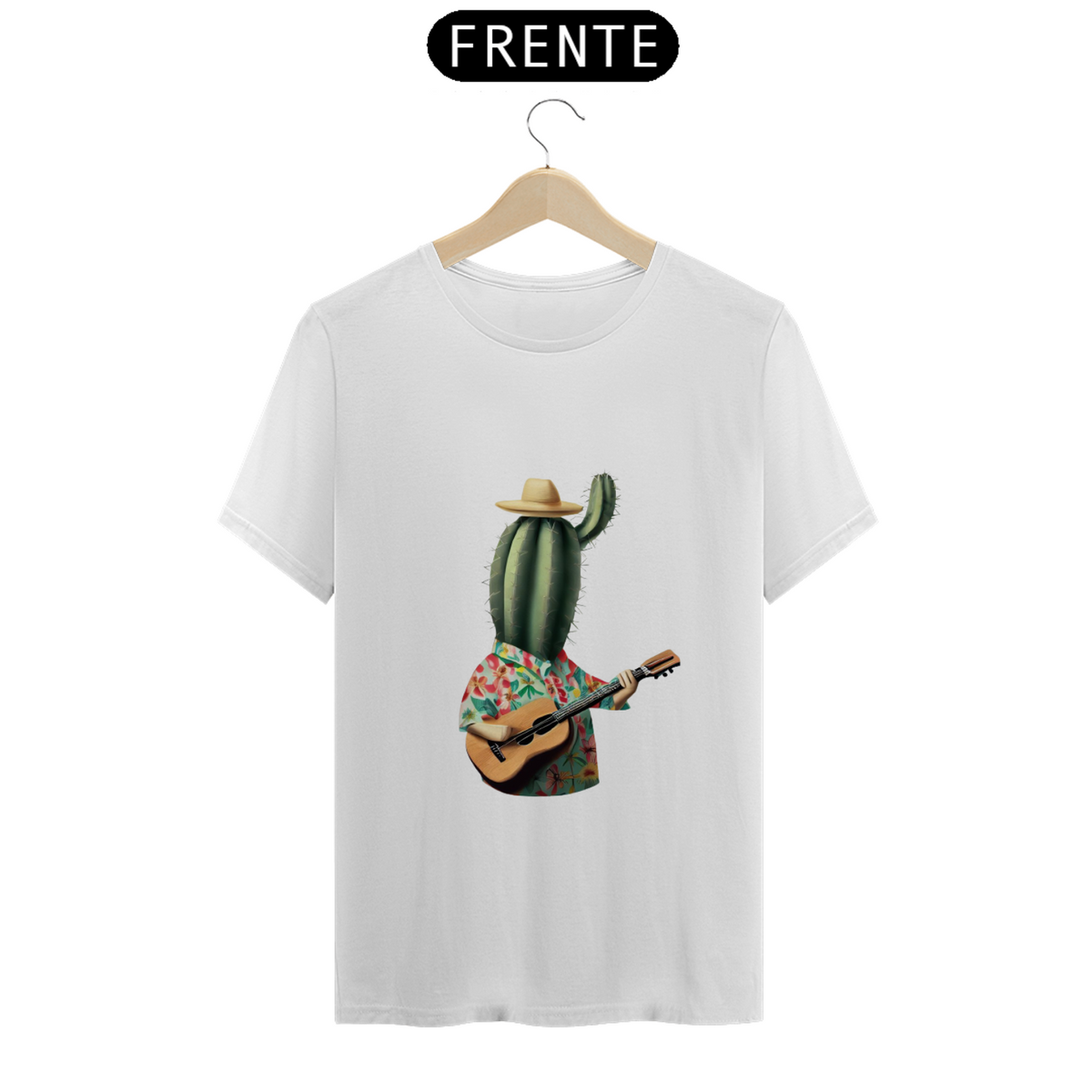 Nome do produto: Camiseta Cacto Violão