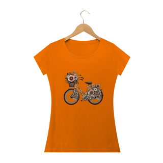 Nome do produtoCamiseta Feminina Baby long Bicicleta Vintage