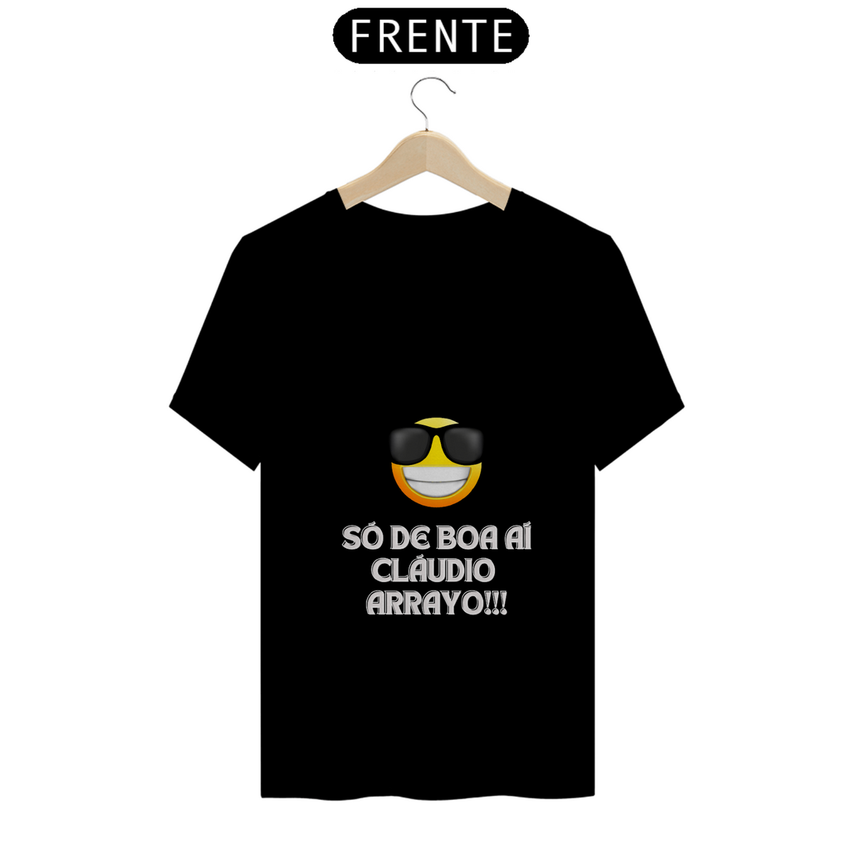 Nome do produto: Camiseta Cláudio Arrayo Meme