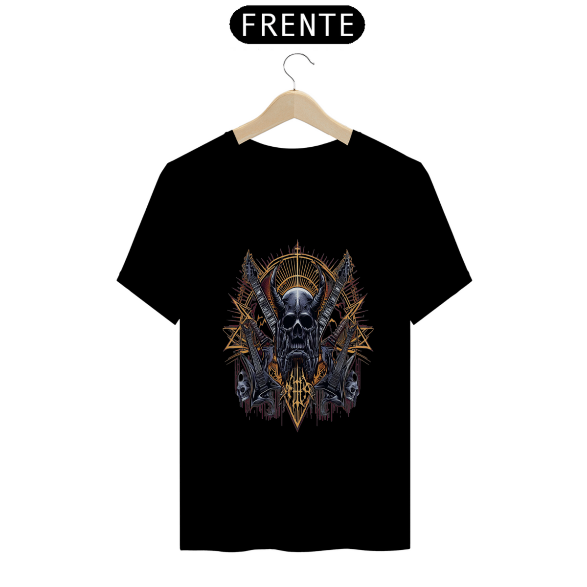 Nome do produto: Camiseta Caveira Metal