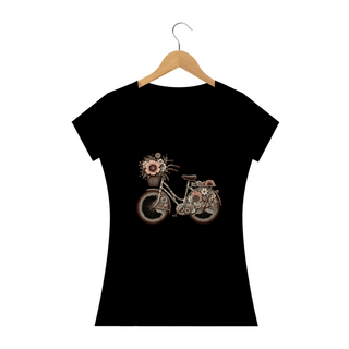 Nome do produtoCamiseta Feminina Baby long Bicicleta Vintage