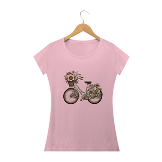 Nome do produtoCamiseta Feminina Baby long Bicicleta Vintage