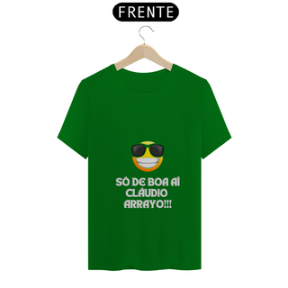 Nome do produtoCamiseta Cláudio Arrayo Meme