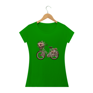 Nome do produtoCamiseta Feminina Baby long Bicicleta Vintage