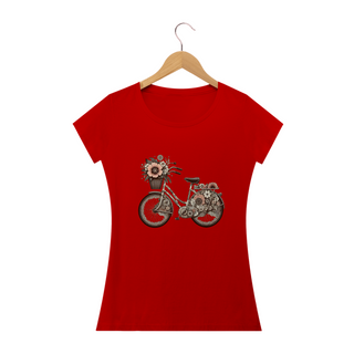 Nome do produtoCamiseta Feminina Baby long Bicicleta Vintage