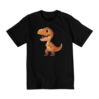 camiseta infantil t-rex majestoso