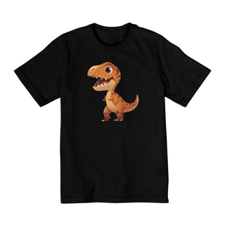 camiseta infantil t-rex majestoso