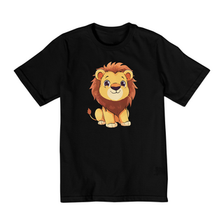 camiseta infantil leão poderoso	