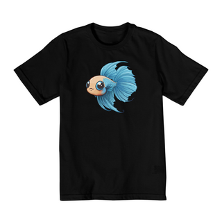 camiseta infantil peixe betta majestoso	