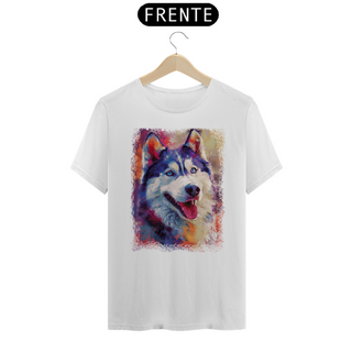Nome do produtoLinha  Impressionismo T-Shirt Quality - Husky Siberiano
