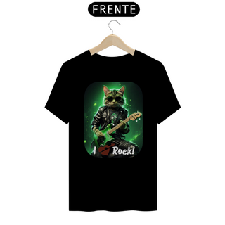 Nome do produtoLinha T-shirt Quality - Rock Cat 01
