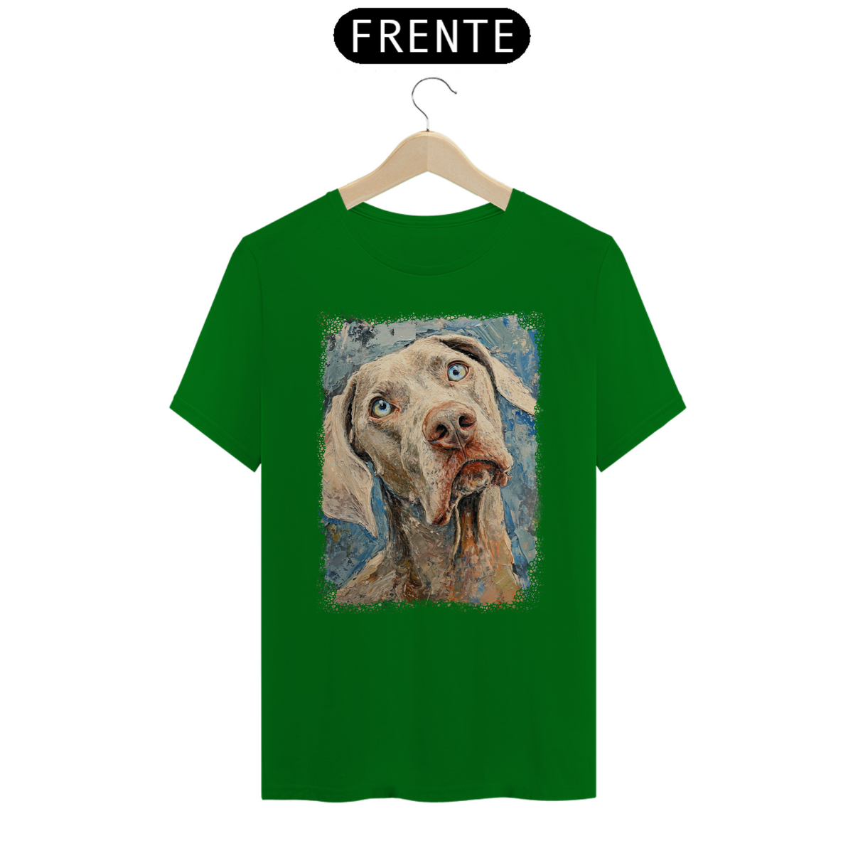 Nome do produto: Linha Impressionismo T-Shirt Quality  - Weimaraner
