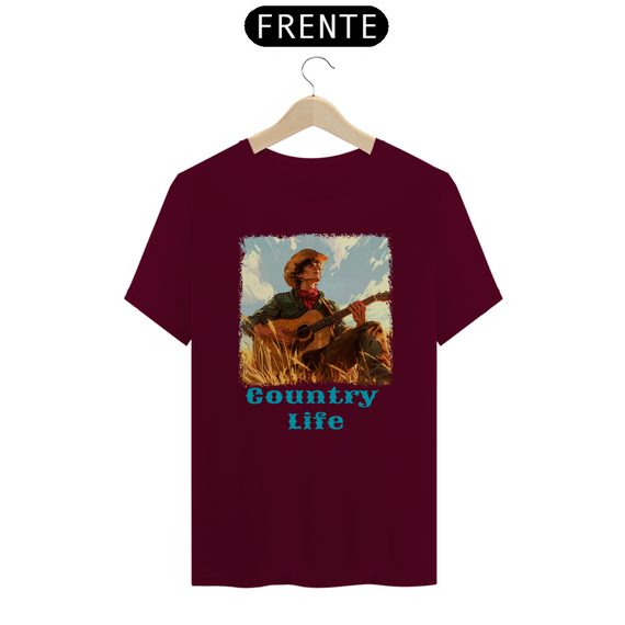 Linha T-Shirt Quality - Música (Country life)