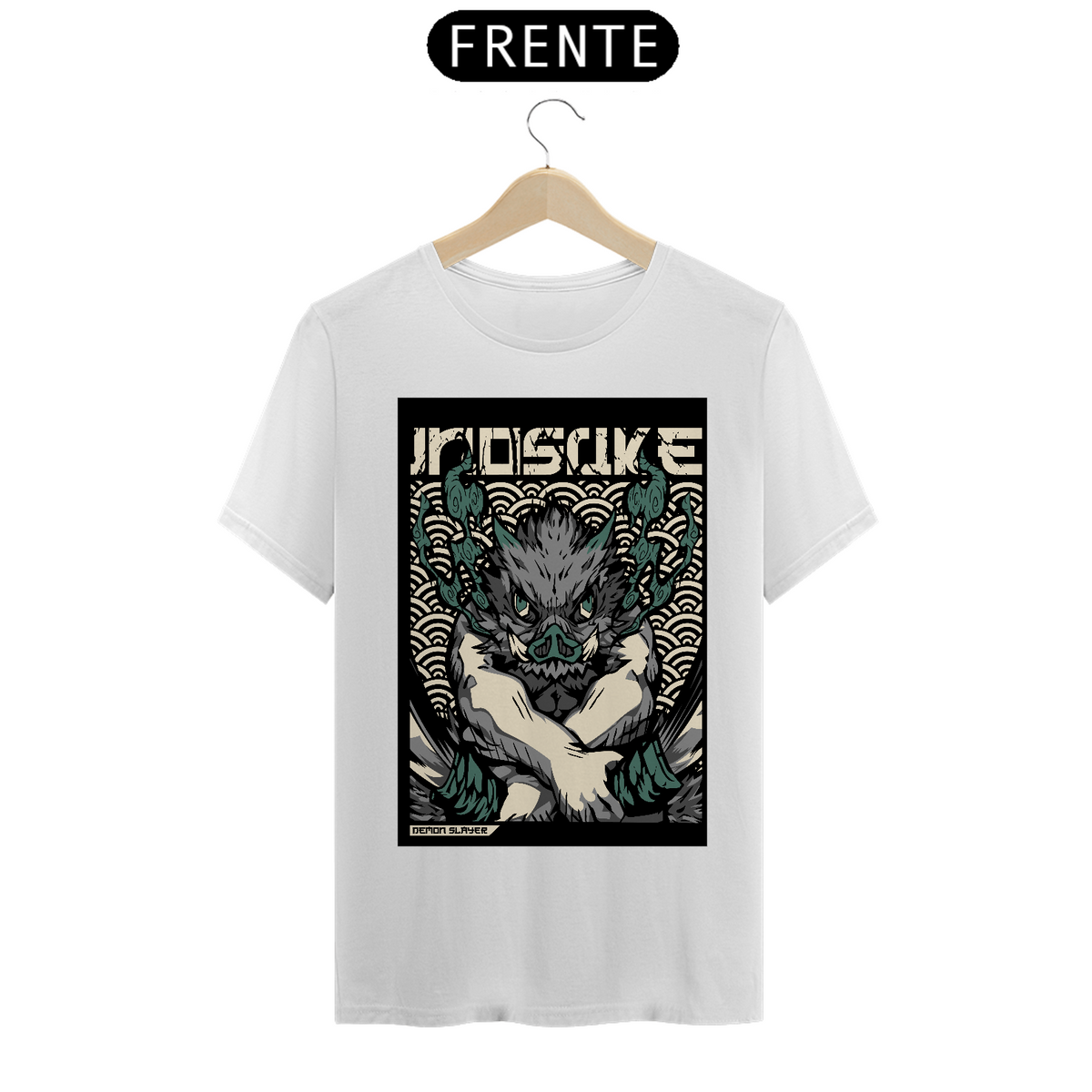 Nome do produto: Camiseta - Inosuke - Demon Slayer - ANIME