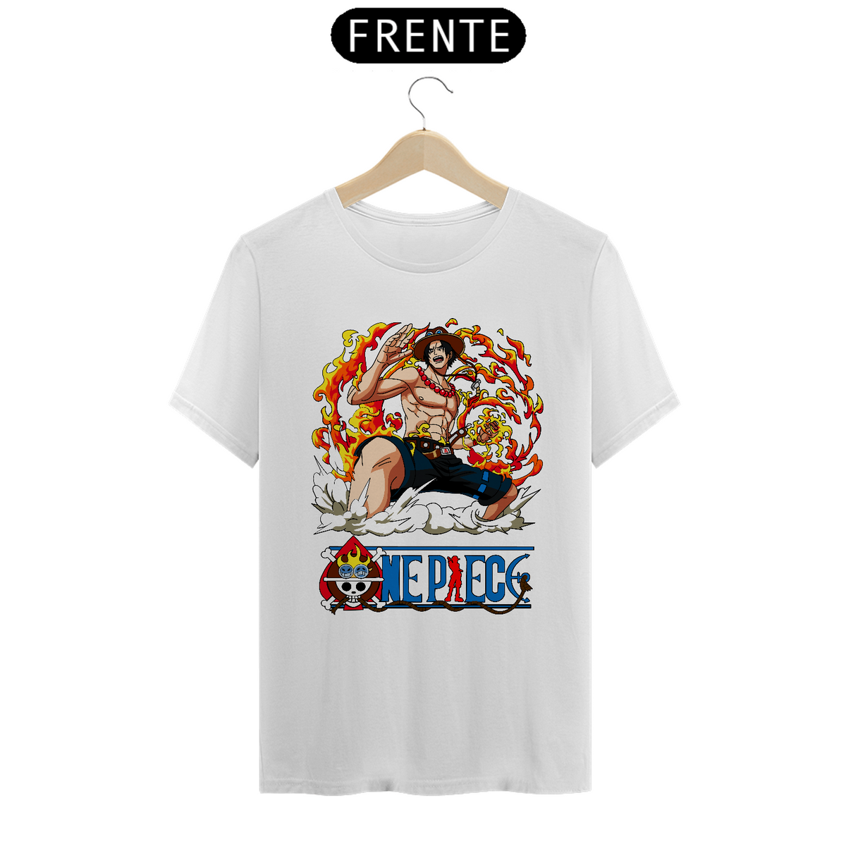 Nome do produto: Camiseta - One Piece - Portgas D. Ace - ANIME