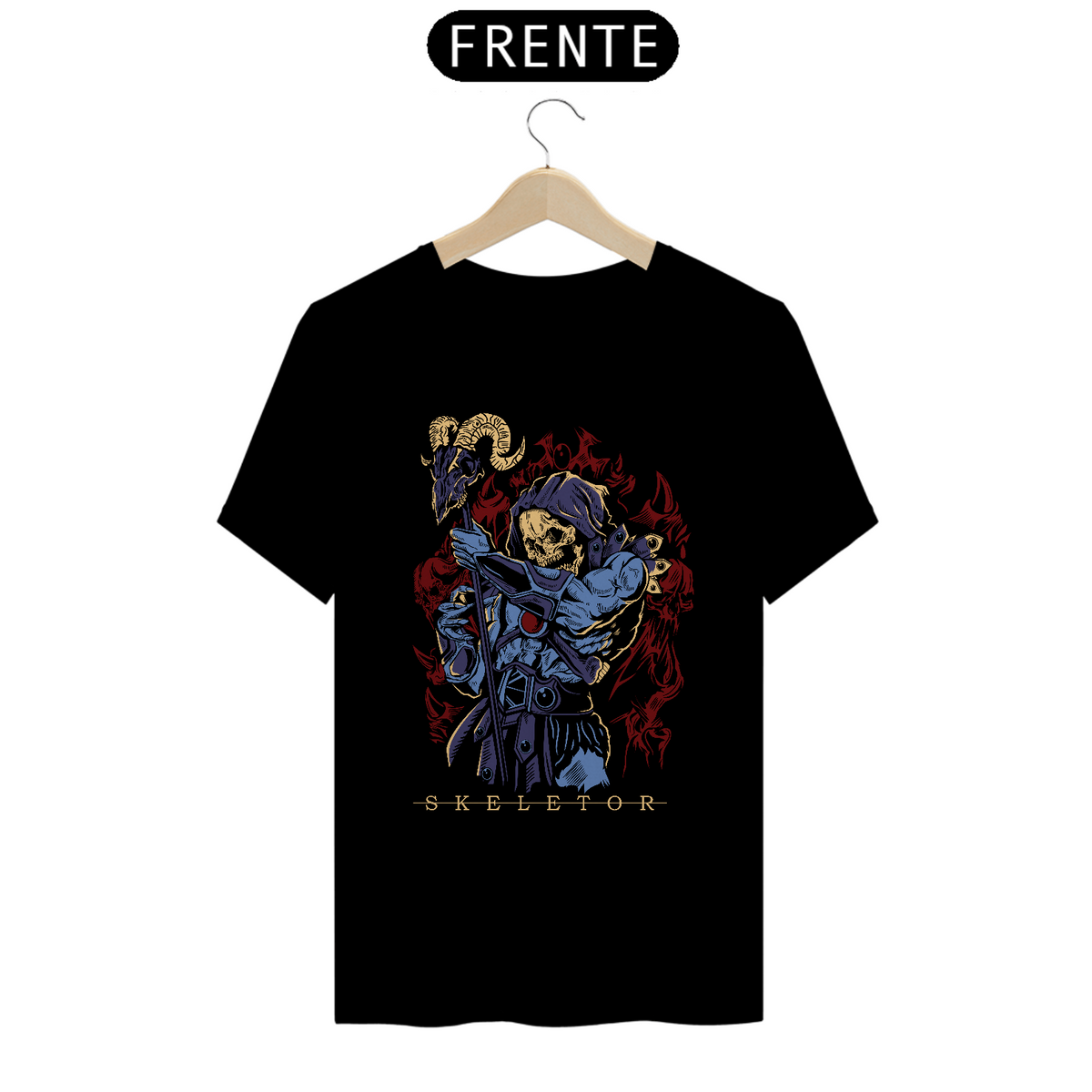 Nome do produto: Camiseta - Esqueleto HE-MAN - Nostalgia