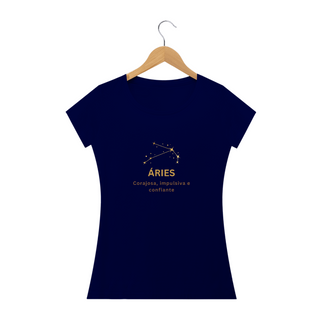 Nome do produtoCamiseta Feminina Baby Long Signo-Áries