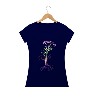 Nome do produtoCamiseta Feminina Baby Long Flores