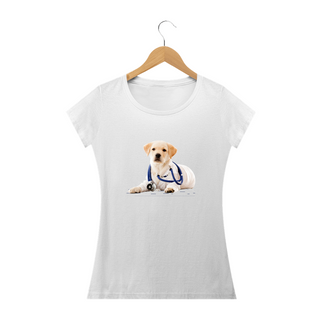 Nome do produtoCamiseta Feminina Baby Long Cão Veterinário