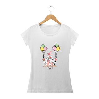 Nome do produtoCamiseta Feminina Baby Long Hamsters Apaixonados