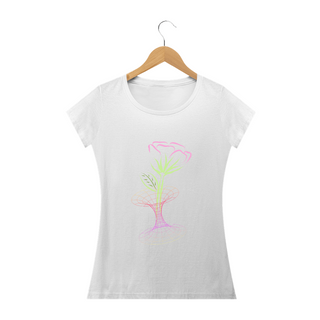 Nome do produtoCamiseta Feminina Baby Long Flores