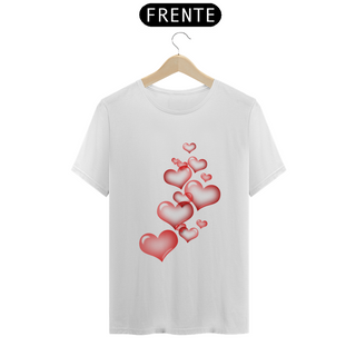 Nome do produtoCamiseta Feminina T-shirt Corações