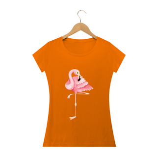 Nome do produtoCamiseta Feminina Baby Long Flaminga Dudi 