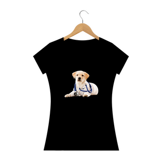 Nome do produtoCamiseta Feminina Baby Long Cão Veterinário