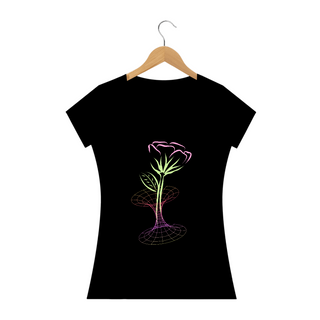 Nome do produtoCamiseta Feminina Baby Long Flores