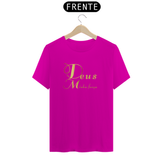 Nome do produtoCamiseta Feminina T-shirt Deus Minha Força