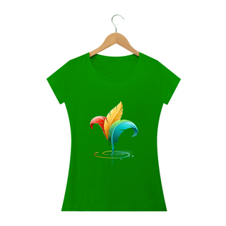 Nome do produtoCamiseta Feminina Baby Long Coleção Flores