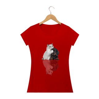 Nome do produtoCamiseta Feminina Baby Long Ragdoll & Dachshund